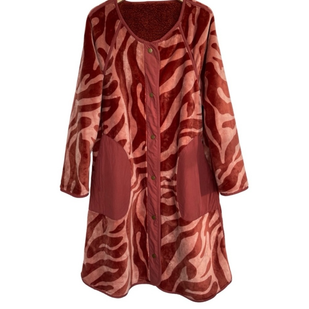 Anthropologie Margot Reversible Sherpa Coat - Picture 12 of 15